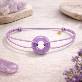 Bracelet orya en pierre améthyste