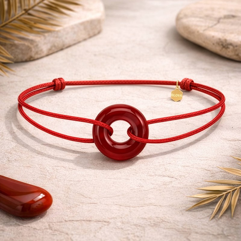 Bracelet orya en pierre cornaline