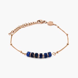 Bougie bijou pierres lapis-lazuli - parfum oud impérial