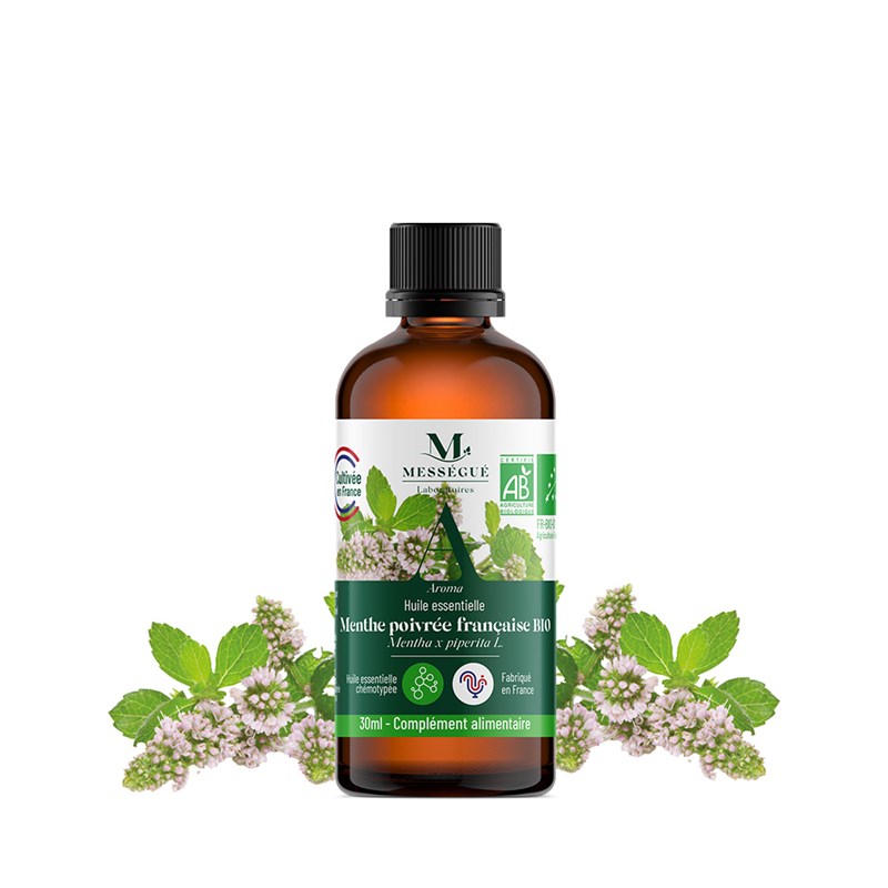 Huile essentielle menthe poivrée bio - origine france 30 ml