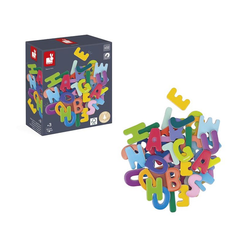 Juratoys-janod - Alphabet magnétique 52 pièces
