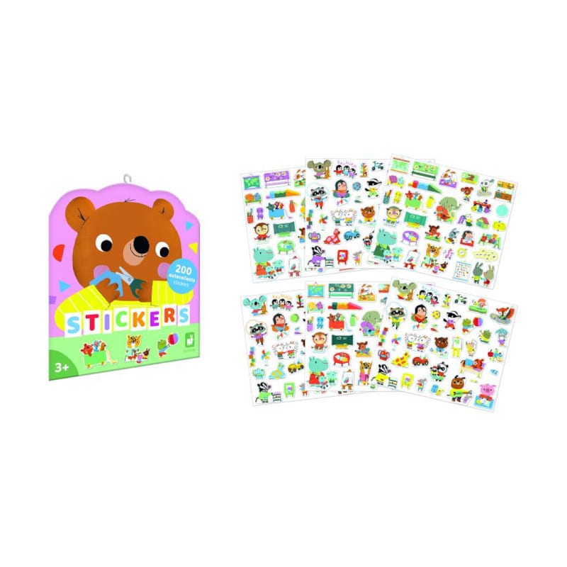 Juratoys-janod - 200 autocollants - maternelle
