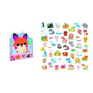 50 grandes gommettes animaux