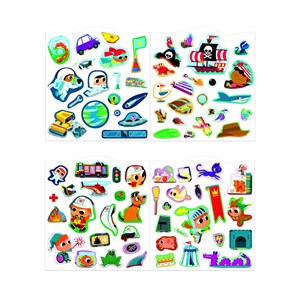 Livre d'autocollants- aventuriers