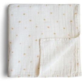 Maxi lange en coton bio couronne (120 x 120 cm)
