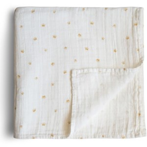 Maxi lange en coton bio couronne (120 x 120 cm)
