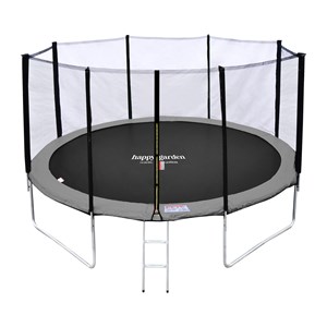 Trampoline ø 370cm réversible gris&nbsp;rose perth avec accessoires