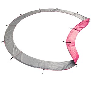 Trampoline ø 370cm réversible rose&nbsp;gris perth avec accessoires