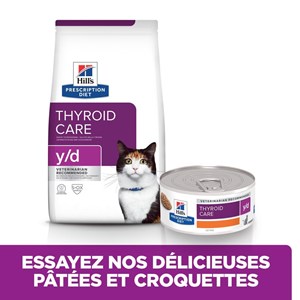 Croquette chat adult prescription diets y&nbsp;d thyroid care - hill's
