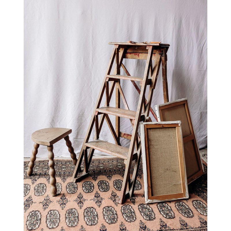 Debongout - Denis, l'escabeau en bois patiné n°26