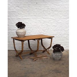 Grande table à manger en rotin n°559