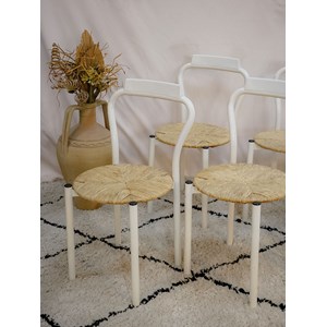 Lot de 6 chaises en métal n°1266