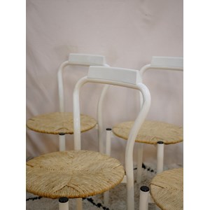 Lot de 6 chaises en métal n°1266