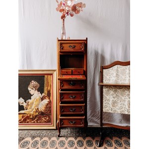 Secrétaire haut et fin en bois n°139