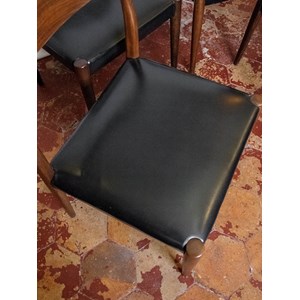 Lot de 4 chaises en palissandre de rio n°1273