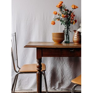 Table à manger en bois clair n°594