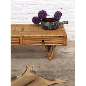 Grande table basse en rotin n°446