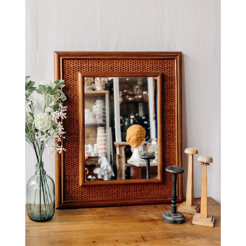 Debongout - Georges, le grand miroir en rotin n°978