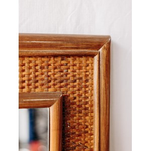 Georges, le grand miroir en rotin n°978