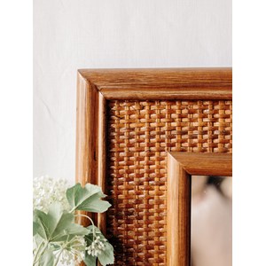 Georges, le grand miroir en rotin n°978