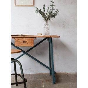 Bureau rétro en chêne peint n°548