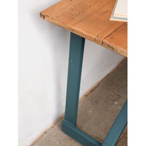 Bureau rétro en chêne peint n°548