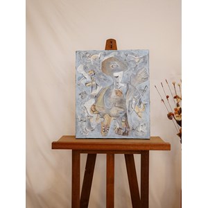 Pablo, le chevalet en chêne n°10