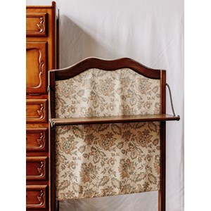 Pare-feu de cheminée en bois et tissu n°15