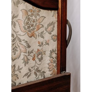 Pare-feu de cheminée en bois et tissu n°15