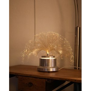 Lampe en chrome et fibre de verre n°656