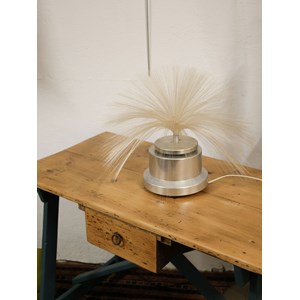 Lampe en chrome et fibre de verre n°656