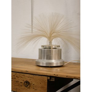 Lampe en chrome et fibre de verre n°656