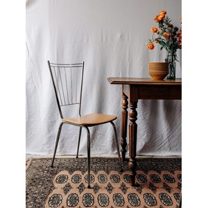 Paire de chaises chromées n°1277