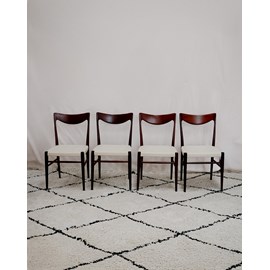 Lot de 4 chaises scandinaves en bois n°1255
