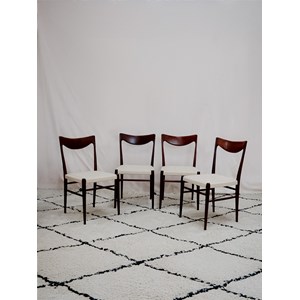 Lot de 4 chaises scandinaves en bois n°1255