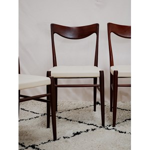 Lot de 4 chaises scandinaves en bois n°1255