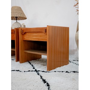 Paire de tables de chevet en orme n°678