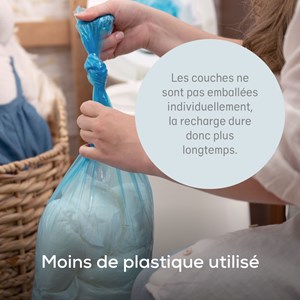 Pack de 6 recharges octogonales pour poubelle à couches dress up