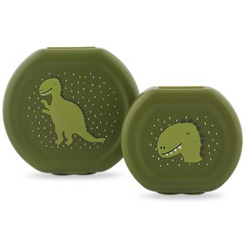 Lot de 2 boîtes à goûter à clip mr. Dino