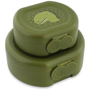 Lot de 2 boîtes à goûter à clip mr. Dino