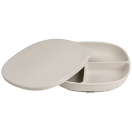 Assiette à ventouse et couvercle latte