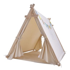 Tente sienna avec fanions crème