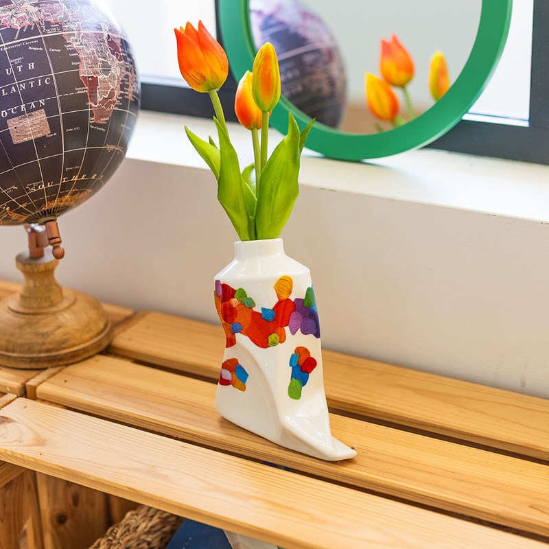 Petit vase multicolore