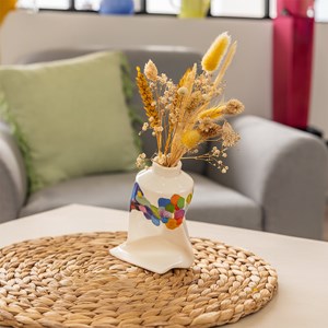 Petit vase  multicolore