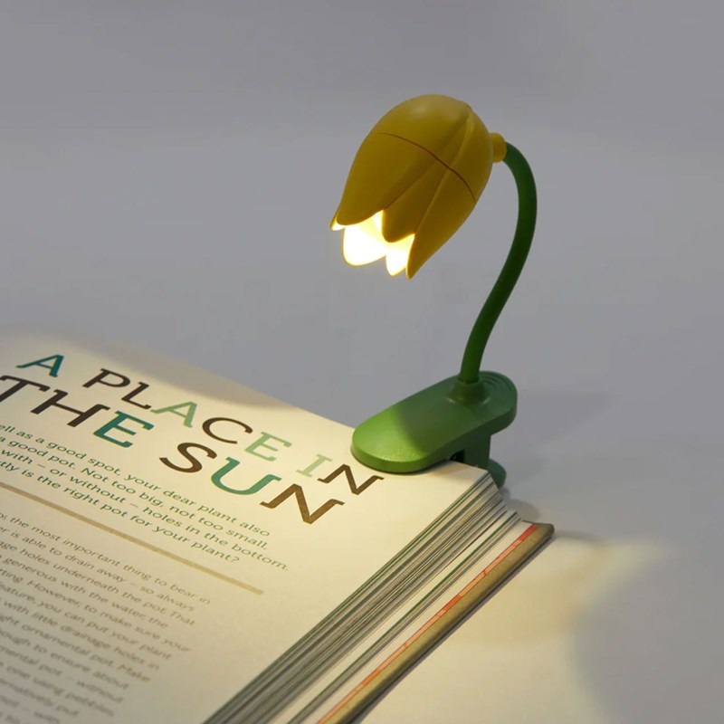 Lampe de lecture tulipe jaune