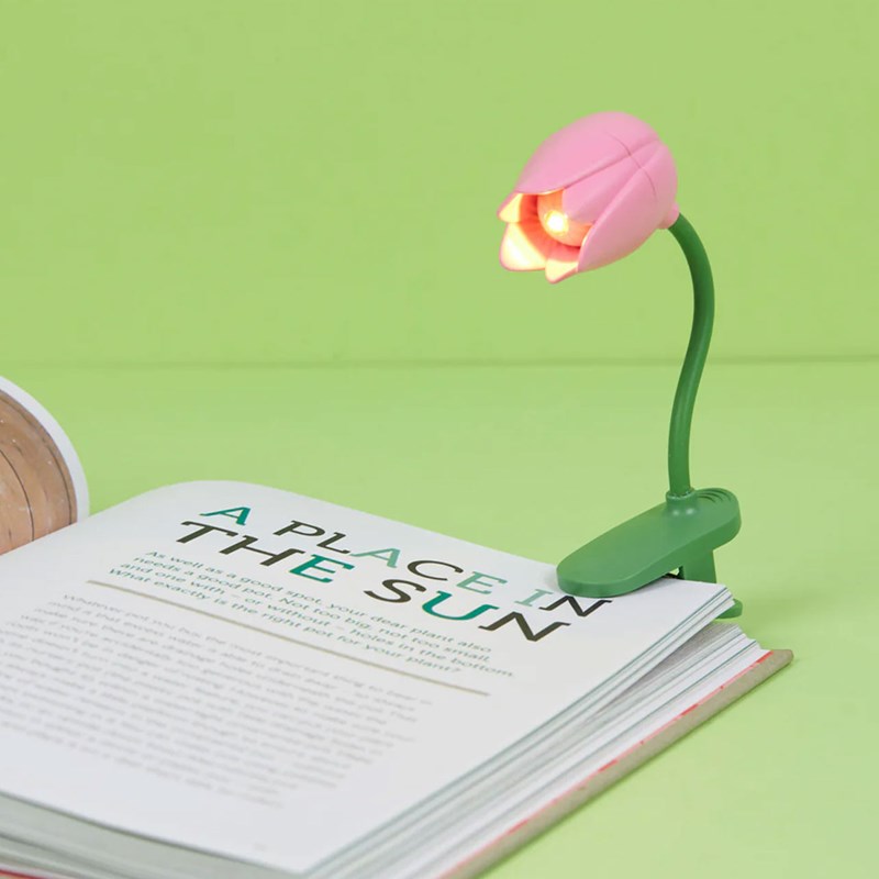 Lampe de lecture tulipe rose