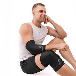 Gaine chaud et froid icethermax -soulagement muscualire - xl Noir