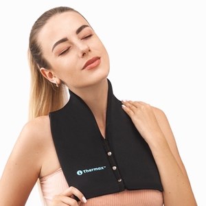 Bande nuque & thorax chaud et froid icethermax - détence cervical naturel Noir