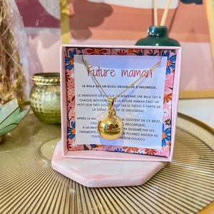 Bola de grossesse or quartz