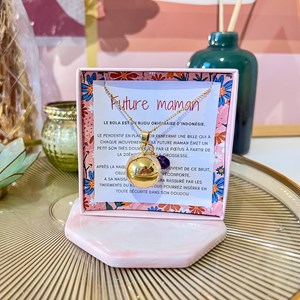 Bola de grossesse or améthyste